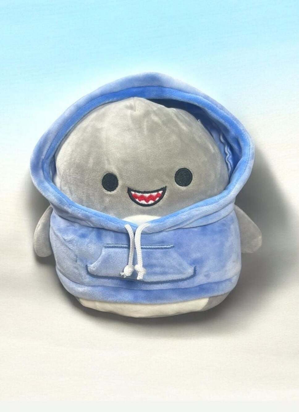 Squishmallows 8-Inch Gordon the Shark in Blue Hoodie Plush